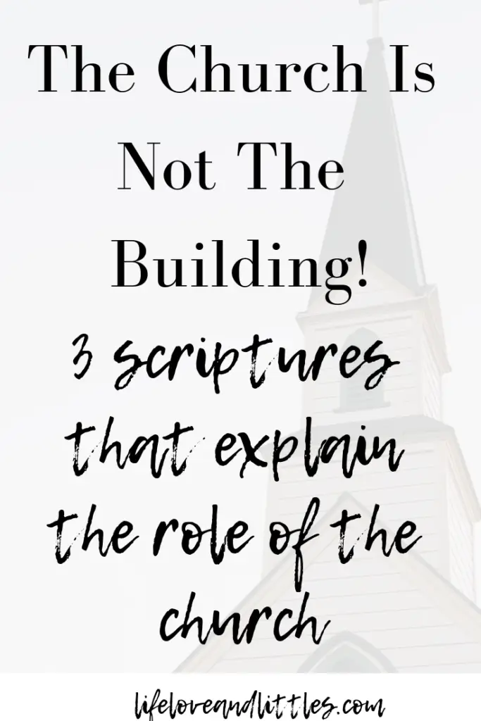 the church is not the building