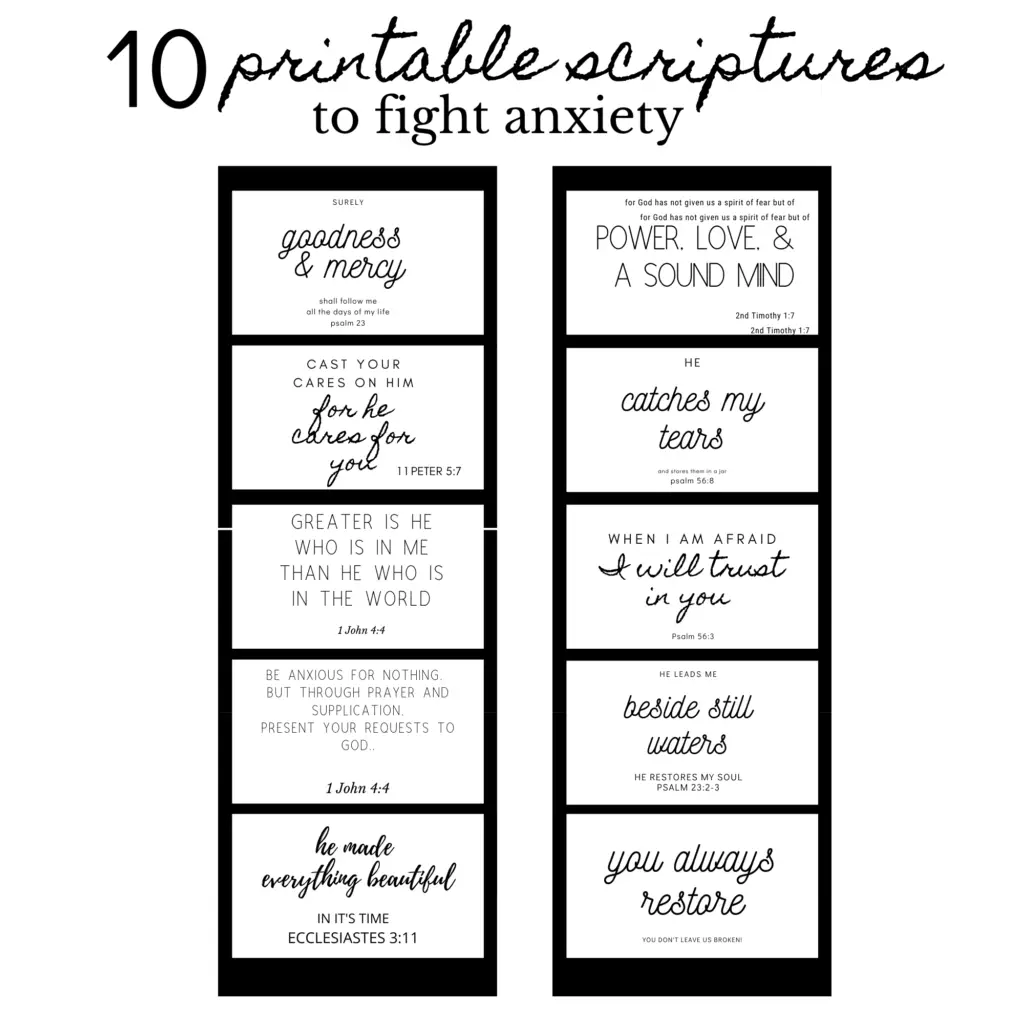 best scriptures for anxiety